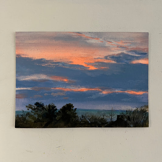 Window View Postcard 6.45pm