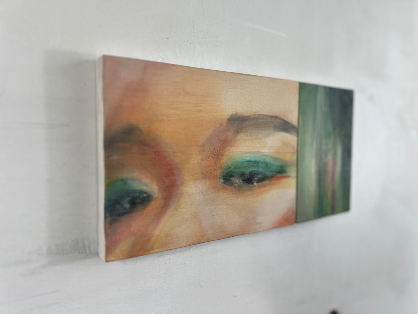 Green, Veiled Diptych